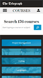 Mobile Screenshot of courses.telegraph.co.uk